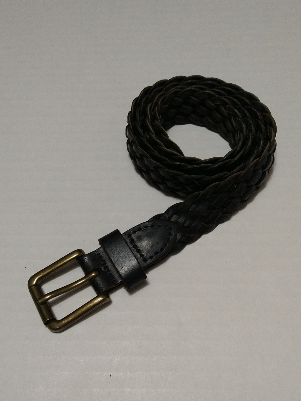 JCB Braided Leather Men’s Or Unisex  Adjustable Belt in Black Size 30-32